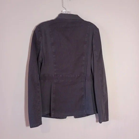 XCVI Lochlyn Structured Fitted Stretch Blazer Jacket in Ashlar Size L New Nwt - Picture 3 of 7